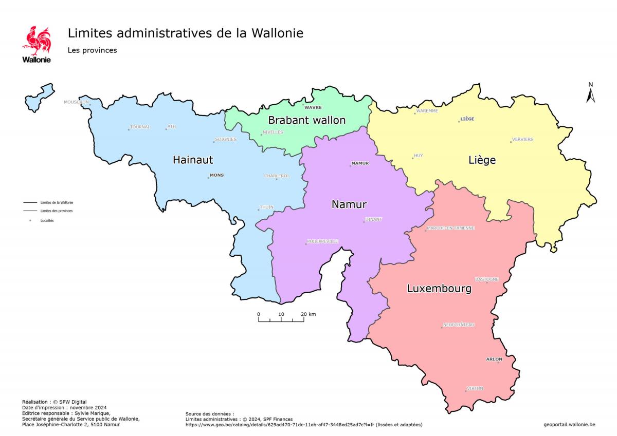 carte provinces