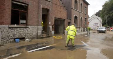 rue inondée