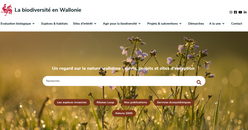 accueil portail biodiversité